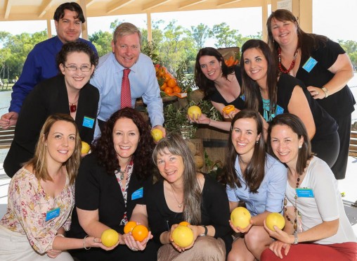 The Healthy Together Mildura team with the Victorian Minister for Health David Davis
